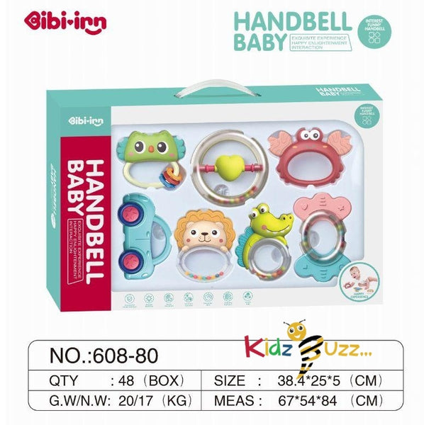 Premium Handbell Baby Rattle 7 PcsSet