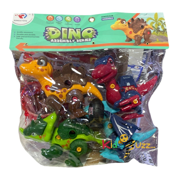 Dino Assembly series - 4 pcs Dinosaur Assembly Play Series