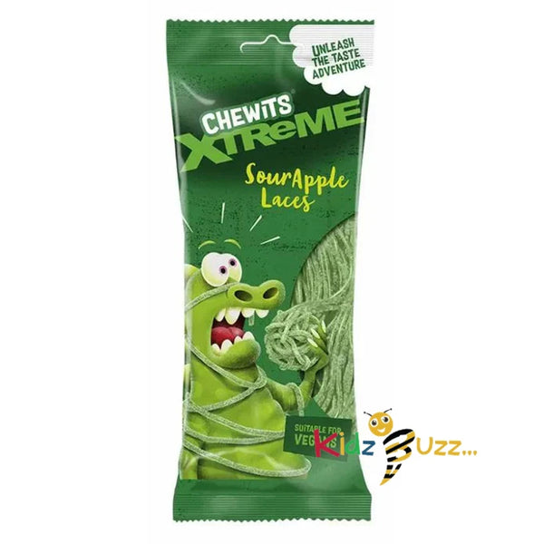 Chewits Extreme Sour Apple Laces 160g X 3