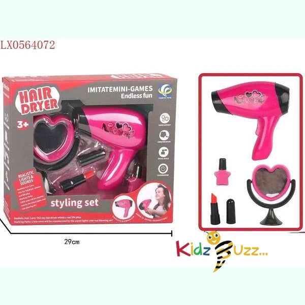 Hair Dryer Styling Set - Pretend Play Set