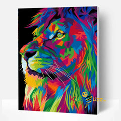 Lion Pop Art Paint By Numbers 40 x 30cm