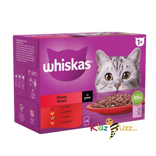 Whiskas 1+ Cat Pouches Tuna in Jelly 85G Each 28 Packs Copy