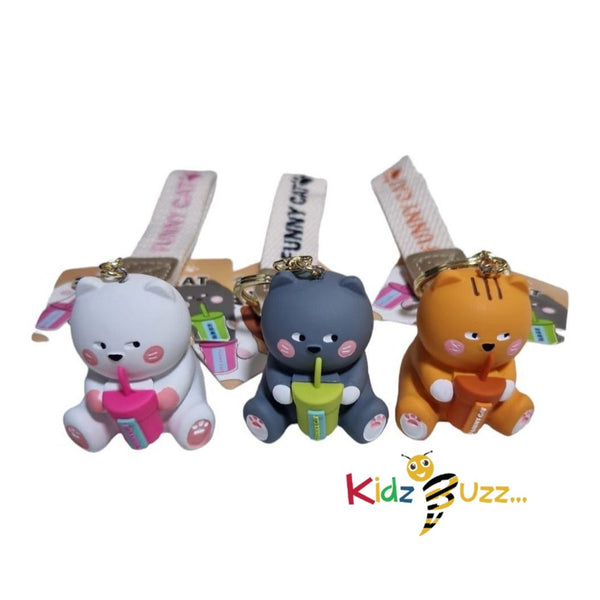 Funny Cat keyring - kidzbuzzz