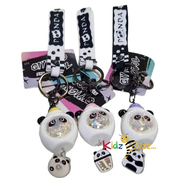 Cute Panda Keyring With Light - kidzbuzzz