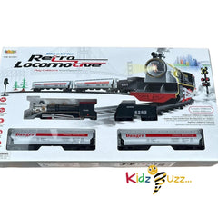 Electric Retro Locomotive Train Track Set