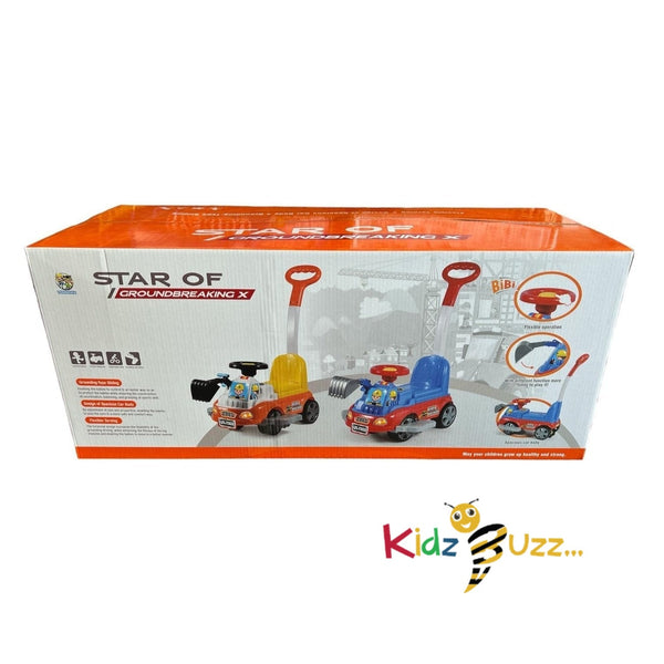 Ground Breaking Car-Kids Ride on Truck with Bb Horn Toy Car - kidzbuzzz