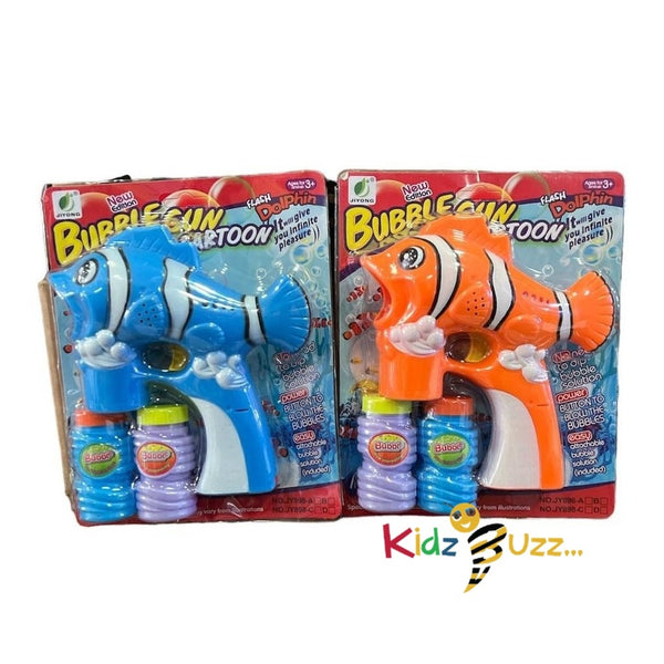 Dolphin Fish Bubble Machine Gun For Kids - kidzbuzzz
