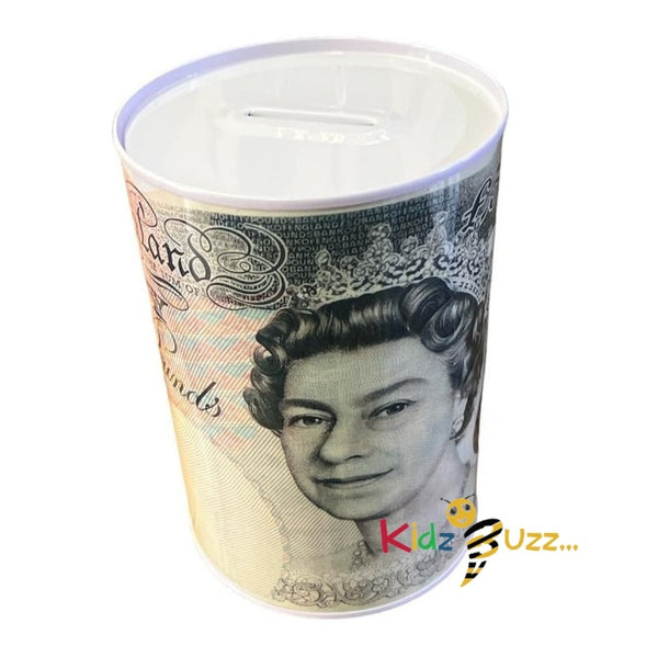 Queen Design Money Tin Box-Money Saving Tin Multicolor