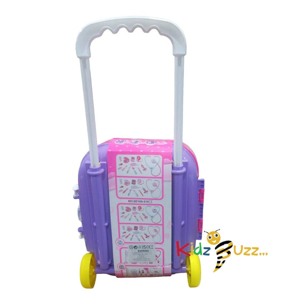 Doctor Set Pink Trolley- Pretend Play Set For Kids