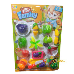 Plastic Fruit & Vegetables Cutting Toys For Kids