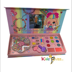 Kids Makeup Kit Toys for Girl, Real Cosmetic Set for Girls -Pretend Play Toy