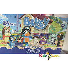 24Pcs Bluey Family Puzzle Game For kids - A Perfect Gift For Kids Christmas Party Collect Them All