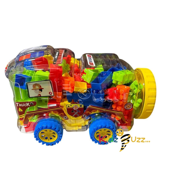 Fire Truck Blocks Set -Multicolor Blocks For Kids