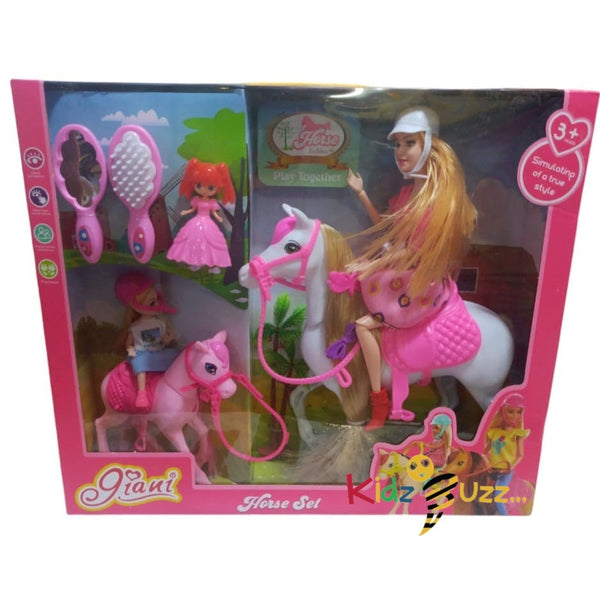 Giani Horse Doll With White Horse PlaySet For Kids