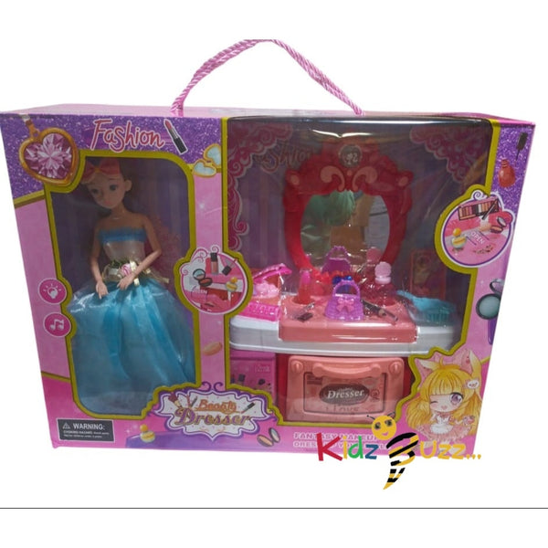 Beauty Dresser Doll Set For Kids - Pretend Play Set