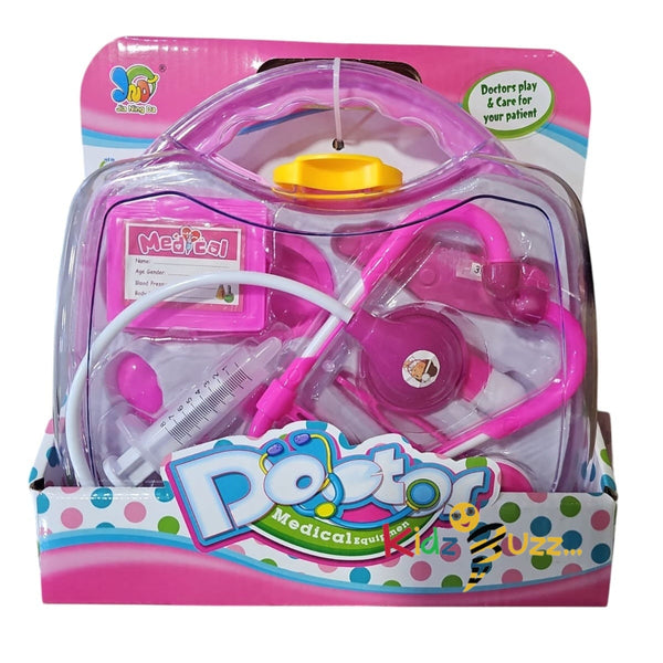 Pink Doctor Medical Kit - Pretend Play Set