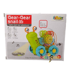 Gear Snail Music Toy For Kids - Bump & Go Toy