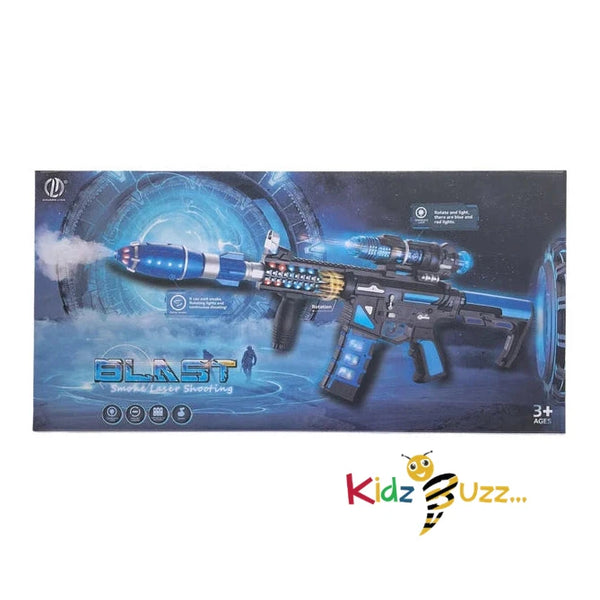 Laser Shooting Toy Smoke Rifle Gun For Kids