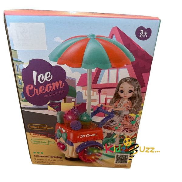 Ice Cream Bike With Doll Light & Sound Toy