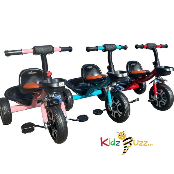 Scooter Ride On Pedal Tricycle Children Kids Smart 3 Wheeler -Red, Pink & Blue Color