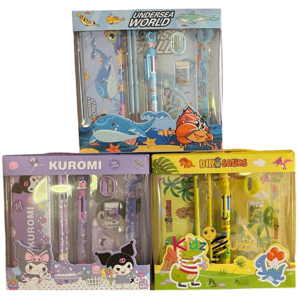 Sea Dino Kuromi Stationery IND - Stationery Set For Kids