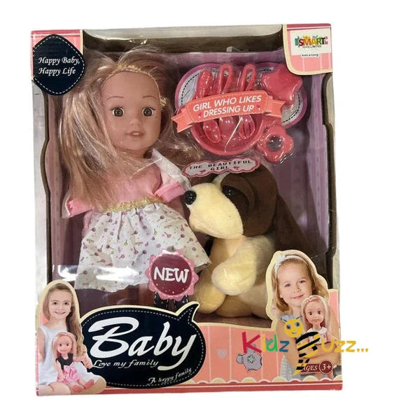 Cute Baby Doll With Dog Toy For Kids