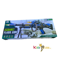 Toy Gun - With Rotating Bullet Belt - LED Light, Shooting Sounds - 69CM