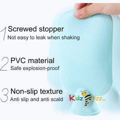 Brand New PVC Hot Water Bottles 1000ml Pink Or Sky Blue