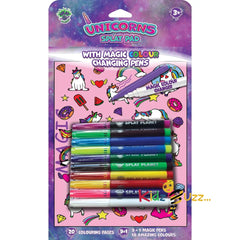 Magic Colouring Book Unicorn With Magic Colour Changing Pens