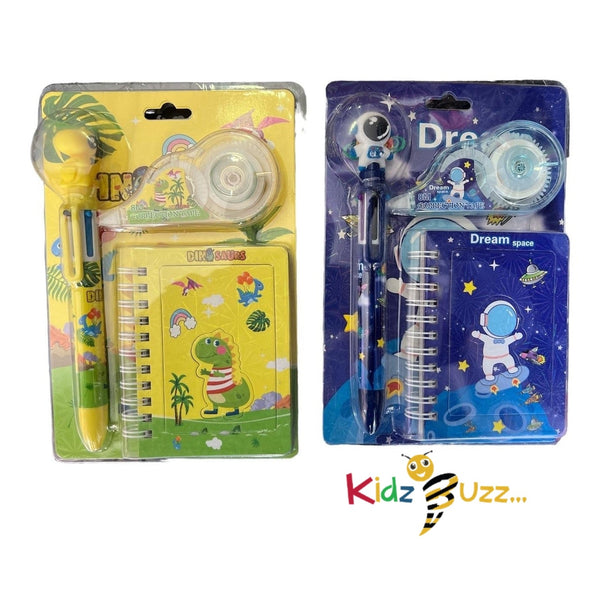 Dream Space & Dinosaur Stationery Set For Kids IND