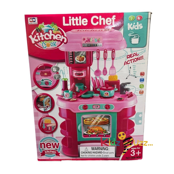 The Chef Kitchen cook set Pink Red Cooking Toddler Infant Baby Toy Gifts