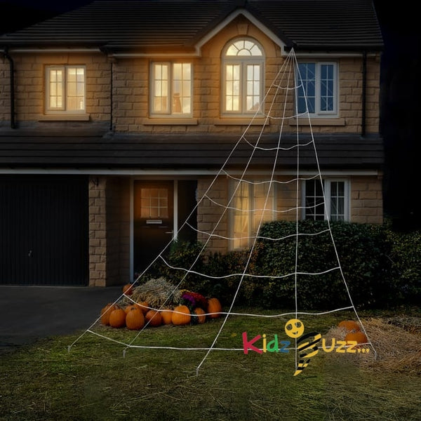 Spine-Chilling Addition To your Outdoor Halloween Decor Haunted House Giant Outdoor Web