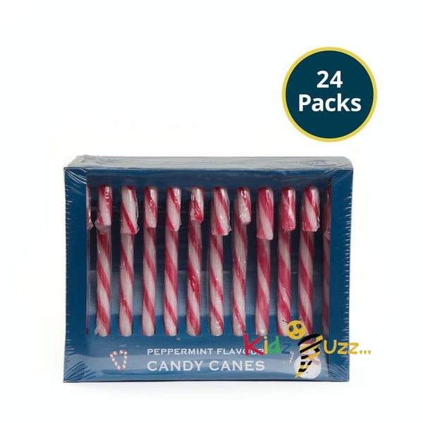 Peppermint Flavour Christmas Candy Canes 144g x24