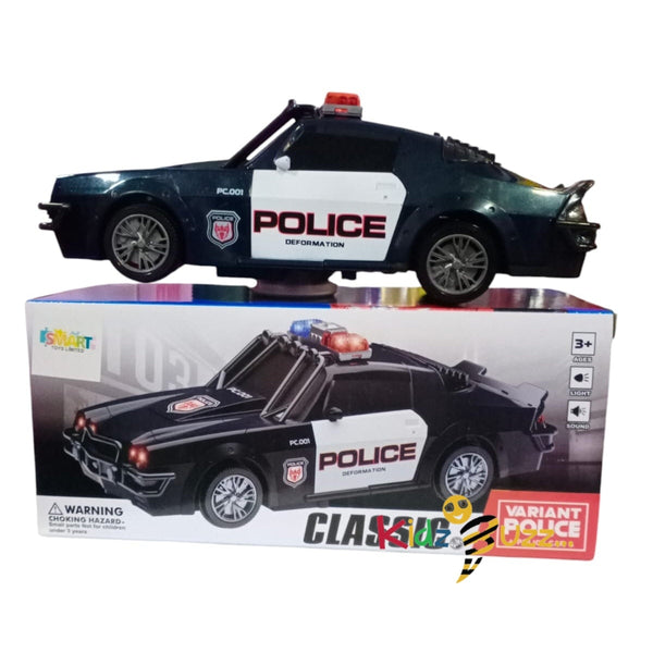 Police Classic Variant Car with Lights and Siren Sounds for Boys Toddlers and Kids