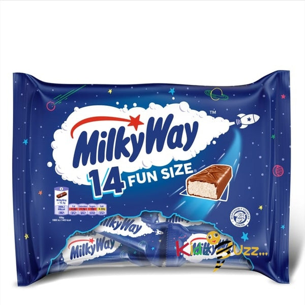 Milky Way Chocolate Fun Size Bars Multipack 14x15.5g Pack of 2