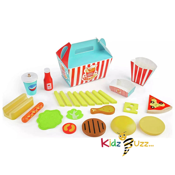 Chad Valley Wooden Burger Gift Set