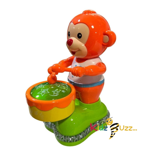 Electric Drum Monkey Toy For Kids