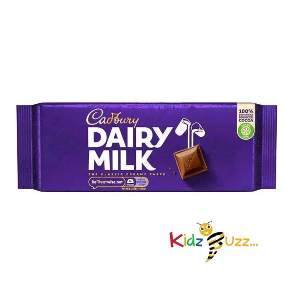 Cadbury Dairy Milk Chocolate Bar 180g Box of 17