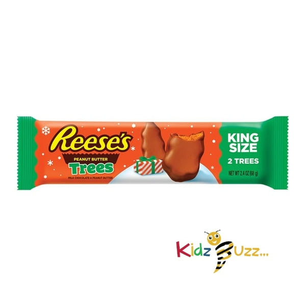 3 X Reese's Peanut Butter Tree King Size 68g Xmas Chocolates