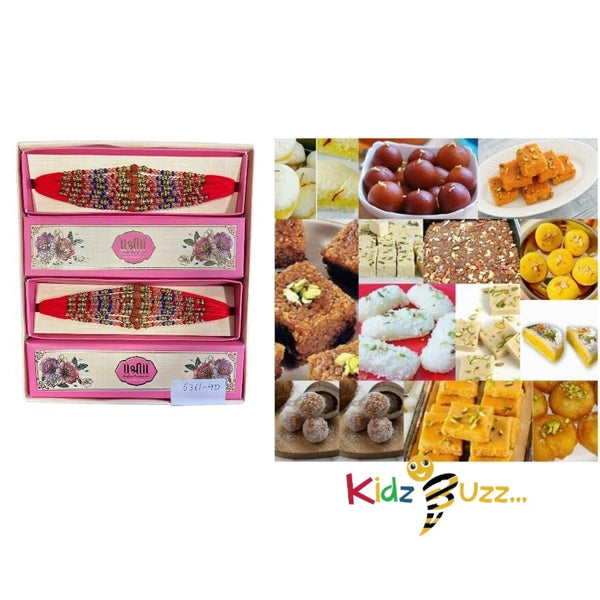 Rakhi special Premium Mixed Mithai & New Rakhi For Loving Brother Hindu Festival