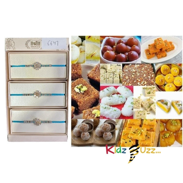 Rakhi Special Premium Mixed Mithai & New Rakhi For Loving Brother Hindu Festival