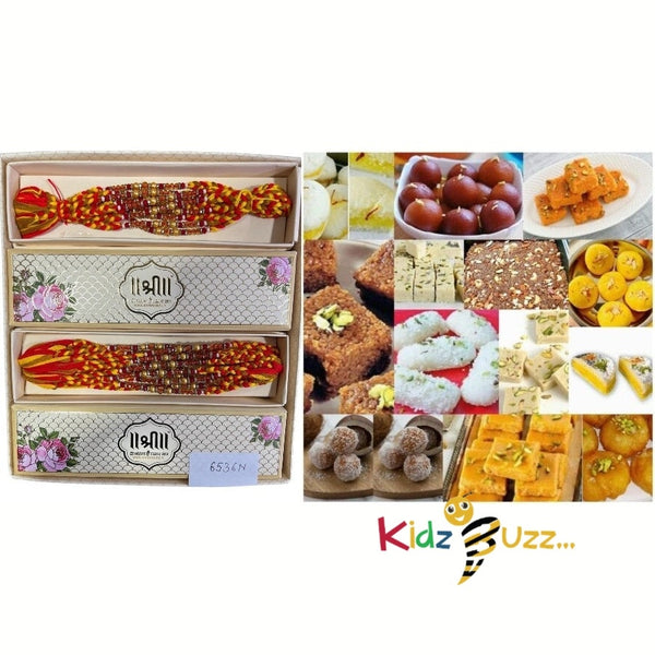 Rakhi Special Premium Mixed Mithai & New Rakhi For Loving Brother Hindu Festival