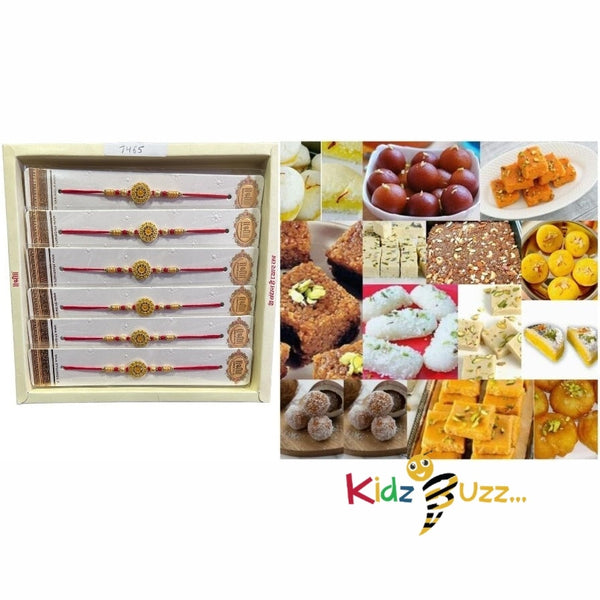 Rakhi Special Premium Mixed Mithai & New Rakhi For Loving Brother Hindu Festival