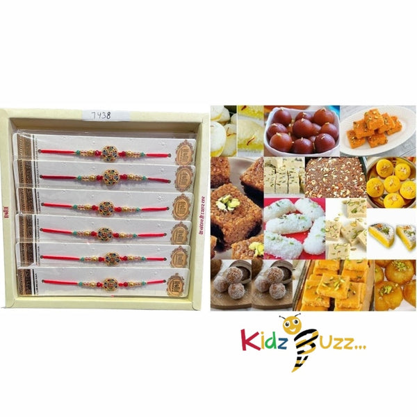 Rakhi Special Premium Mixed Mithai & New Rakhi For Loving Brother Hindu Festival