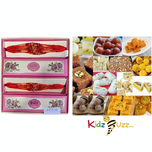 Rakhi Special Premium Mixed Mithai & New Rakhi For Loving Brother Hindu Festival