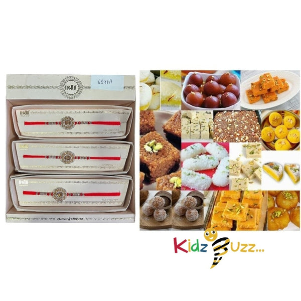 Rakhi special Premium Mixed Mithai & New Rakhi For Loving Brother Hindu Festival