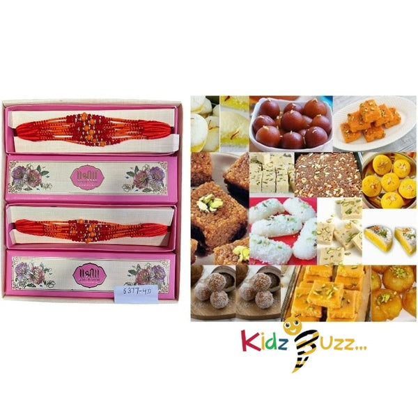 Rakhi Special Premium Mixed Mithai & New Rakhi For Loving Brother Hindu Festival