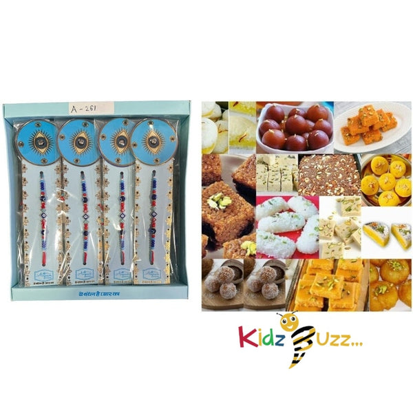 Rakhi Special Premium Mixed Mithai & New Rakhi For Loving Brother Hindu Festival