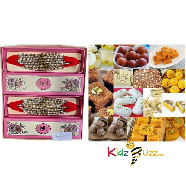 Rakhi Special Premium Mixed Mithai & New Rakhi For Loving Brother Hindu Festival