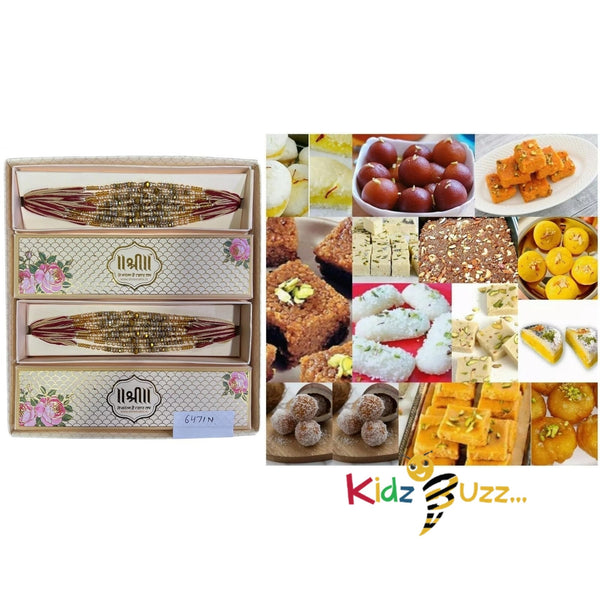 Rakhi Special Premium Mixed Mithai & New Rakhi For Loving Brother indu Festival